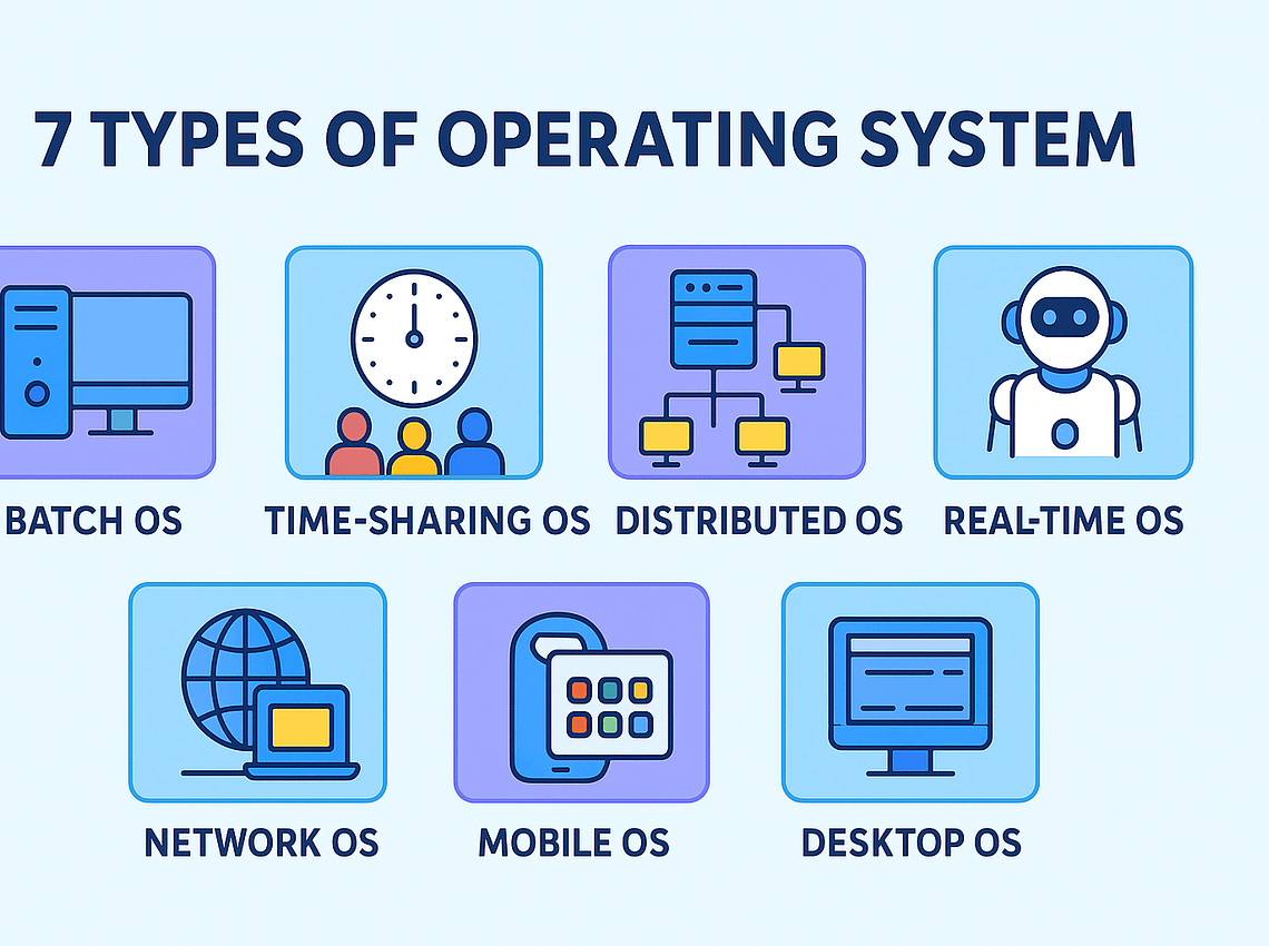 7 Types Of Operating System (2025) – Complete Guide With Examples ...