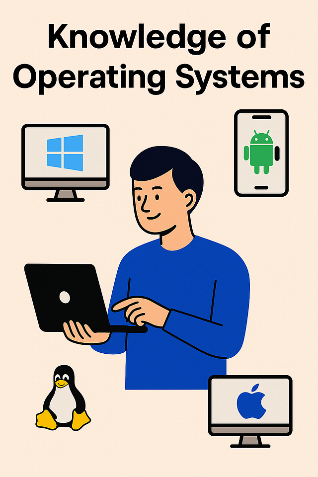 Knowledge of Operating Systems – Visualizing Windows, Linux, MacOS, and Android platforms